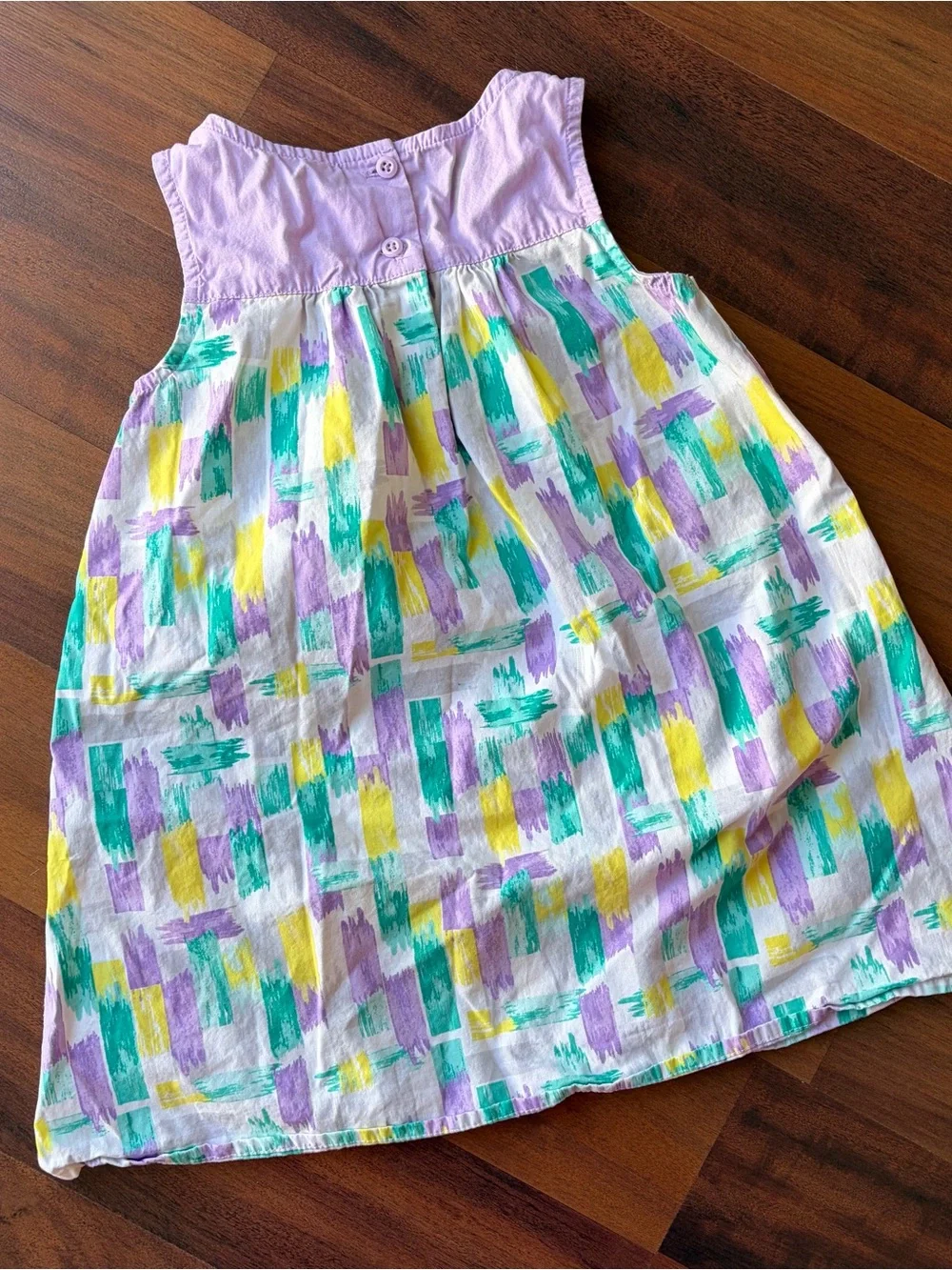 Girls' Lavender & Multicolor Brushstroke Sundress Artdeco Gymboree Outlet